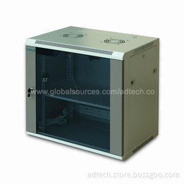 Wall-mounted Server Rack with 60kg Static Loading and Adjustable Feet/Costars